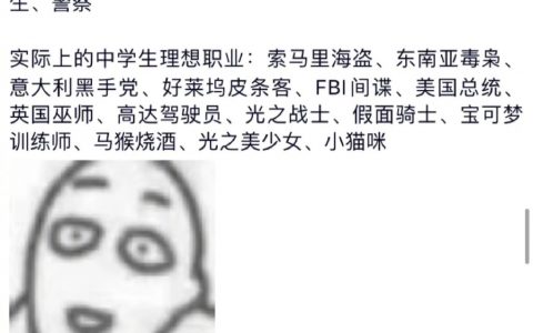 中学生的理想职业