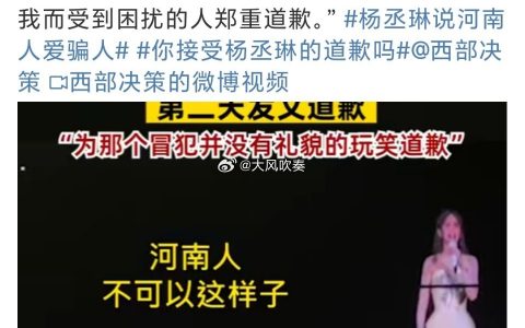 杨丞琳就郑州演唱会言论道歉